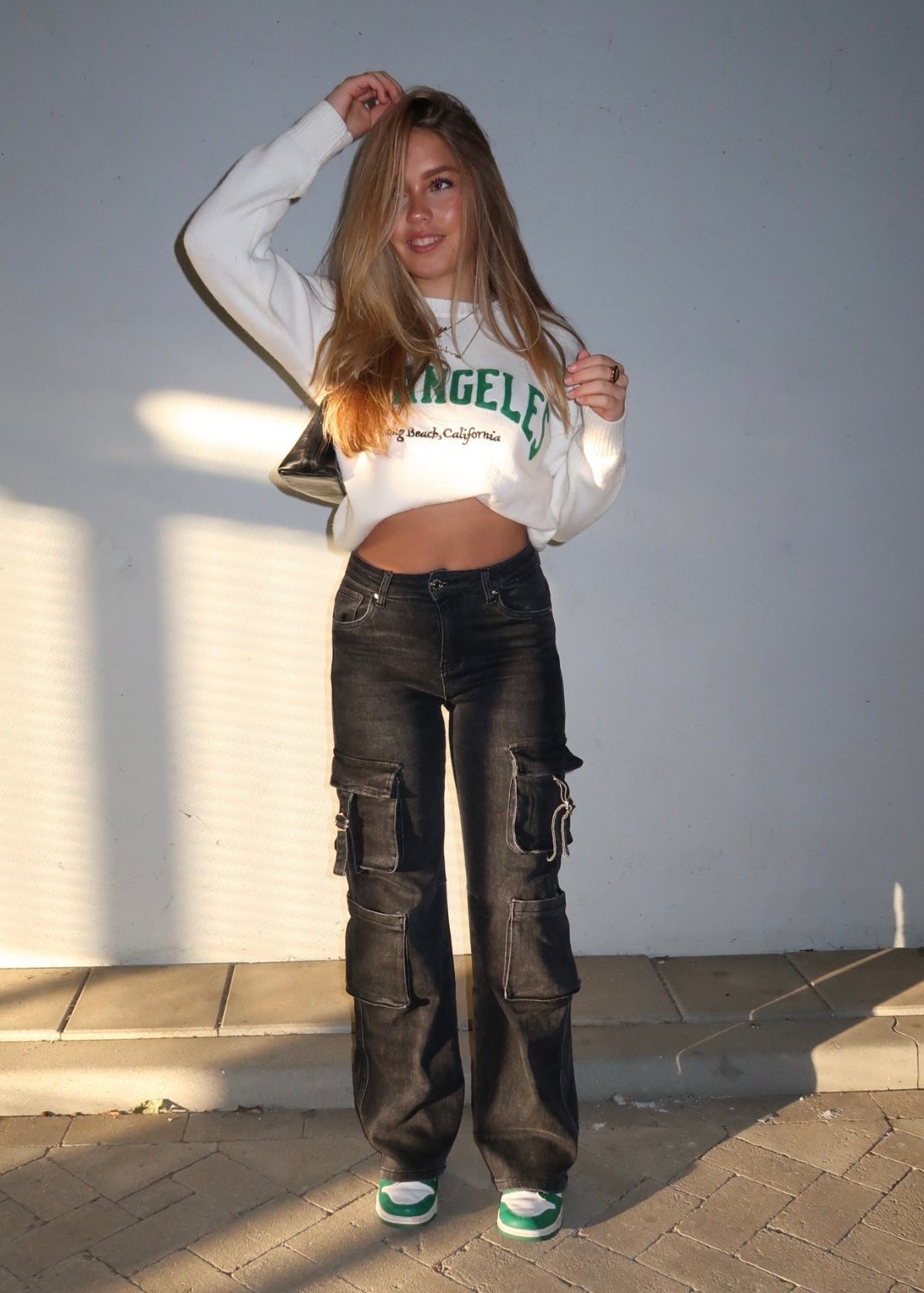 Cargo jeans zwart