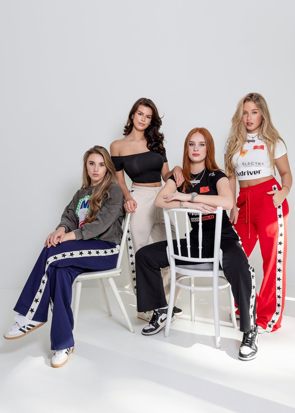 Sporty star pants red