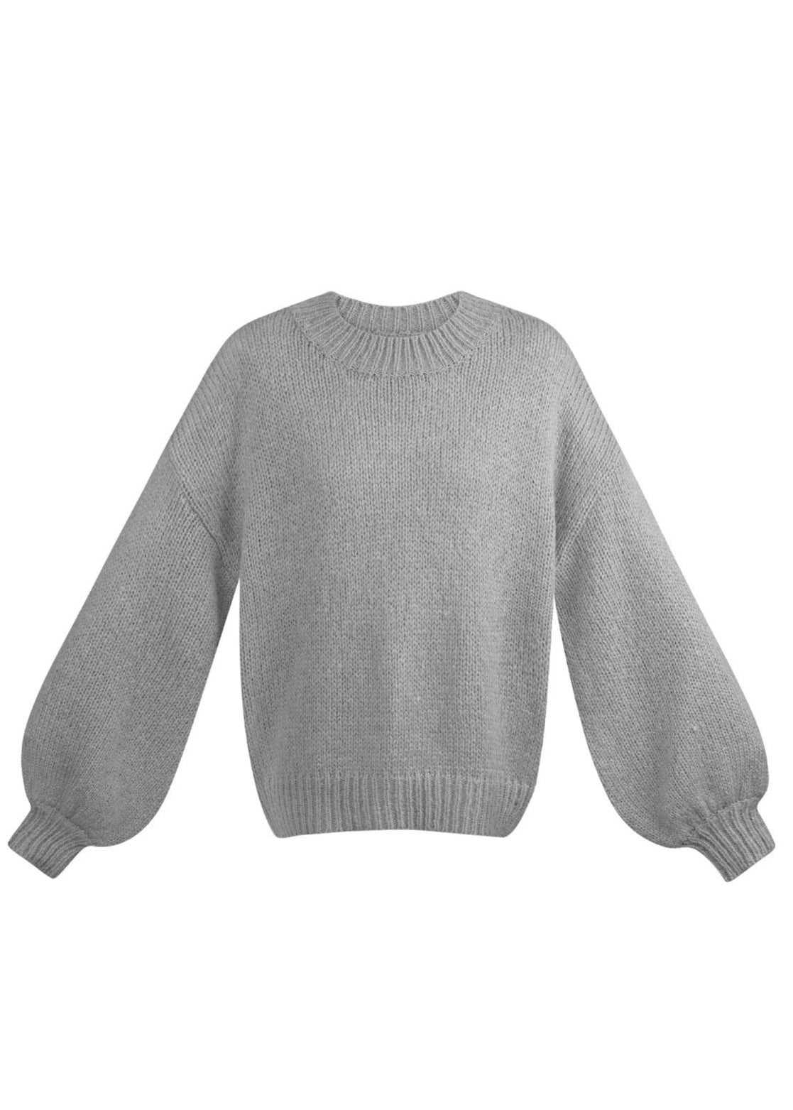 zachte trui grijs dames